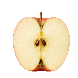Apples — prepared half