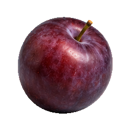 Plums natural form
